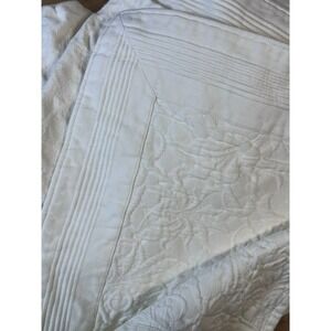 Anichini NEVADA REDUX MATELASSE COVERLET King Size White Quilted Bedspread